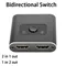 HDMI TV 4K Switcher 2 In 1 Out Distributor Converter 1 In 2 Out Bidirectional Switching for Blu ray Player PS3 Projector Monitor