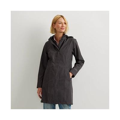 Eddie Bauer Women's Girl On The Go Waterproof Trench Coat Waterproof Rain Jacket - Aubergine - Size XL