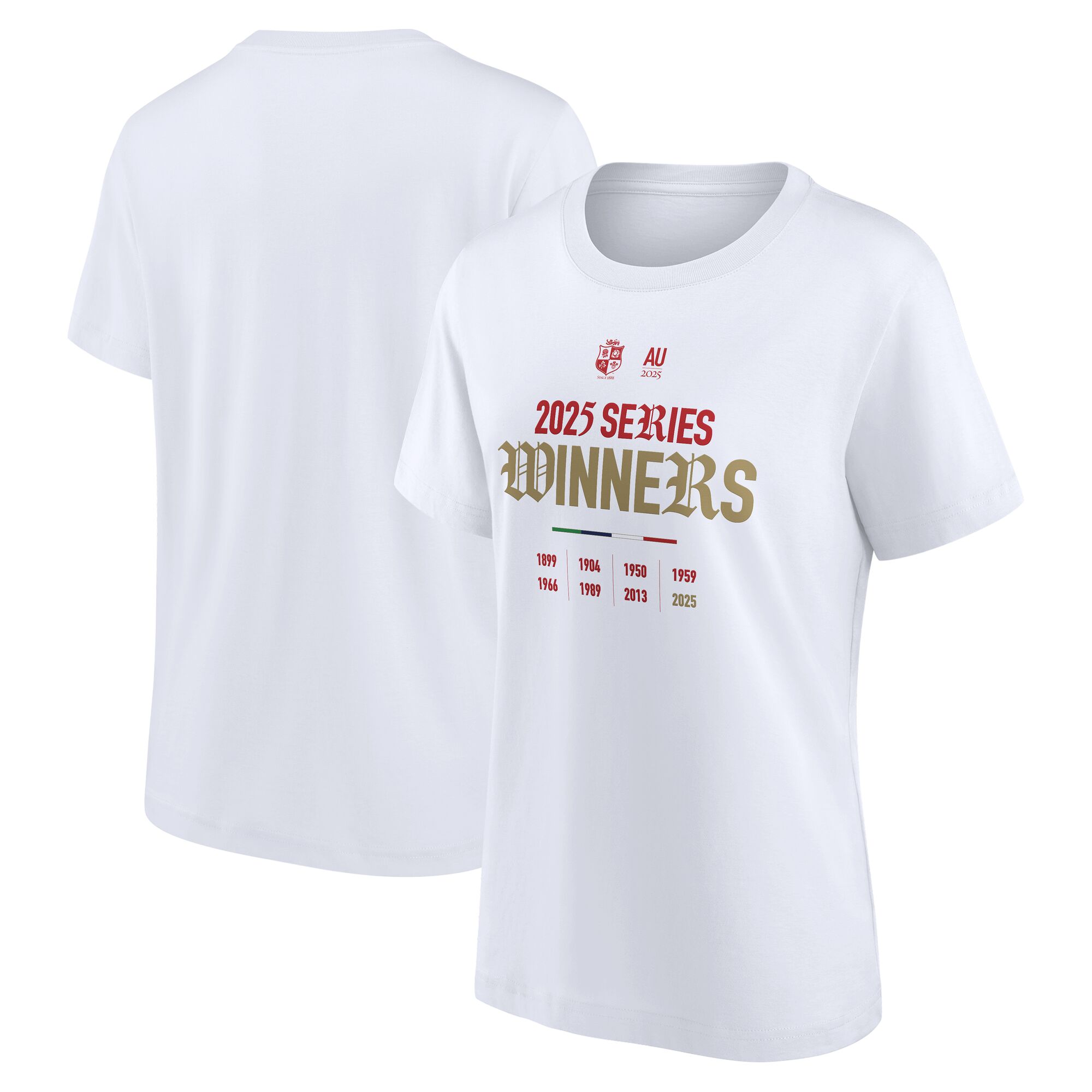 British & Irish Lions 2025 Champions Graphic T-Shirt - Womens - White Image