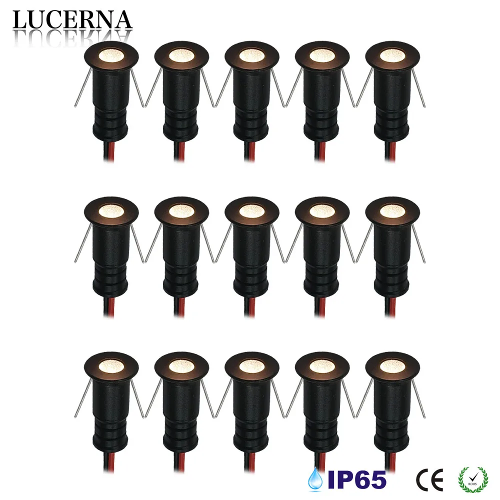 LED 12V Scheinwerfer Super Mini Spot 0,5W Dimmbare Unten Lichter Einbau Decke Spot Licht IP65 Auto KTV Bar schlafzimmer Treppen Spot Lampe