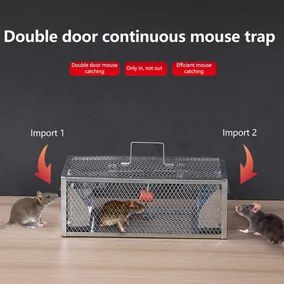 New Multi-Catch Rodent Mouse Trap Rat Trap Cage Pest Control All Mice And Rat Can Fit In Mice Rodent Catcher Rat Trap Cage