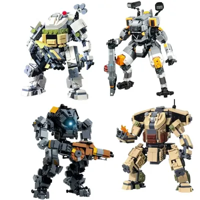 MOC Spiel Titanfallseds Ogre Tita Mecha Bausteine Pioneer MOB-1316 Vanguard-Klasse Titan FS-1041 Roboter Ziegel Kinder Spielzeug Geschenk Image