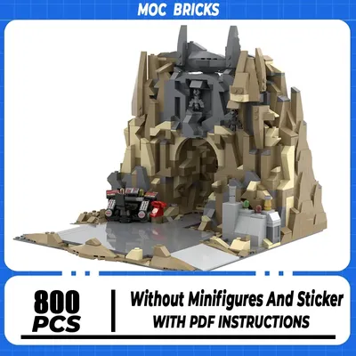 Beliebte Film Modell Moc Bausteine Batcave Klassische Modell Gebäude Technologie Modulare Stadt Straße Block DIY Spielzeug Urlaub Geschenk Image