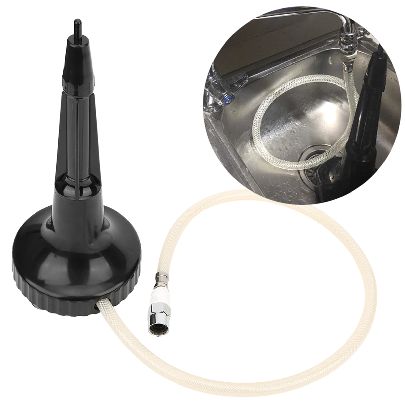 Bar-Reinigungswerkzeug, tragbarer Glasmixer, Reinigungsspüler, Tassen-Glaswascher für Bar, Kaffee, Restaurant, Zuhause, Küche, Krug, Spüler Image