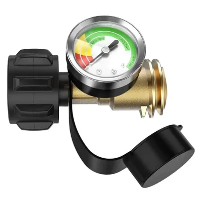 Propane Gauge Portable Metal LP Tank Gauge Propane Meter Heavy Duty Pressure Gauge Propane Cylinder Gauges for Barbecue