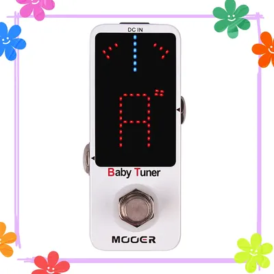 MOOER Baby Tuner Guitarra Effekt Pedal Hohe Präzision LED Display True Bypass Bass Chromatische Tuner Pedal Gitarre Zubehör