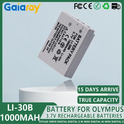 Li-30B Battery Li-30B Rechargeable Batteries For Olympus Stylus Verve Digital Digital S µ-Mini Digital µ-Mini Digital S Cameras