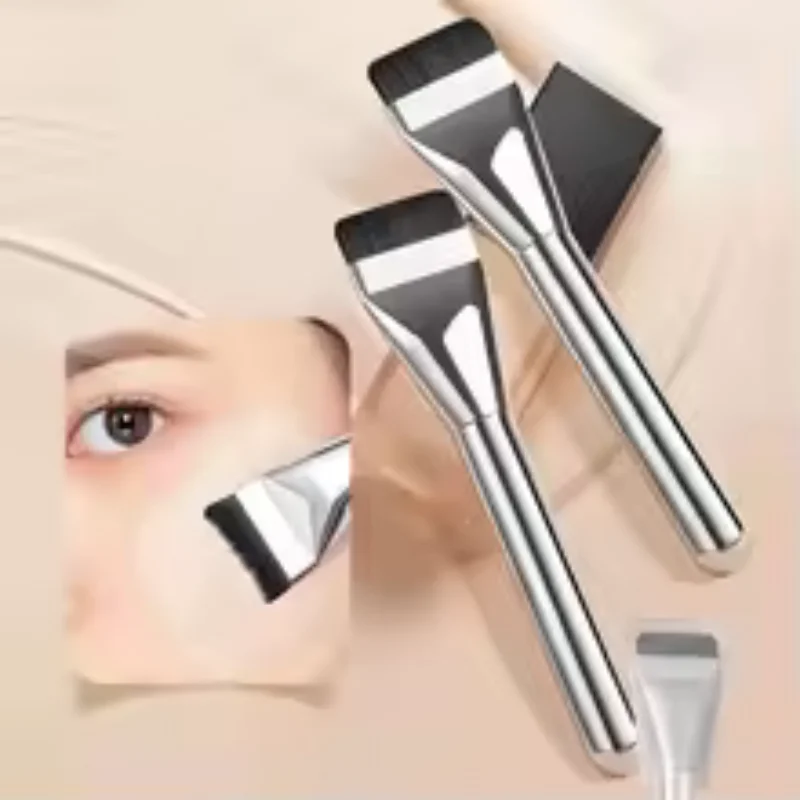 Flat-head Foundation Brush Ultra-thin Flat Brush Head Traceless Mask Brush Mixed Foundation Cream Makeup Brushes