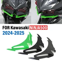 FOR KAWASAKI NINJA500 NINJA 500 2024-2025 Motorcycle Front Fairing Winglets Aerodynamic Wing Shell Cover Protection Deflector