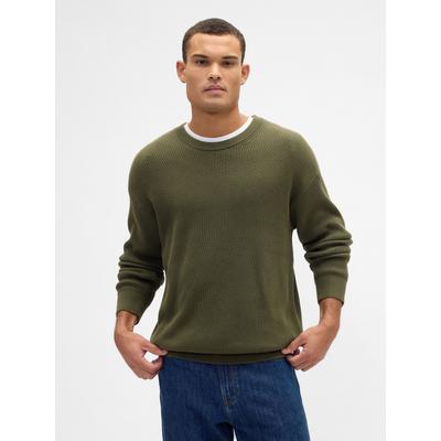 Gap Green Ribbed Crew Neck Long Sleeve Jumper