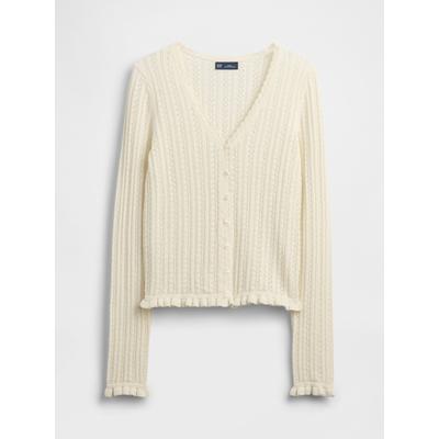 Gap Cream Pointelle Cardigan