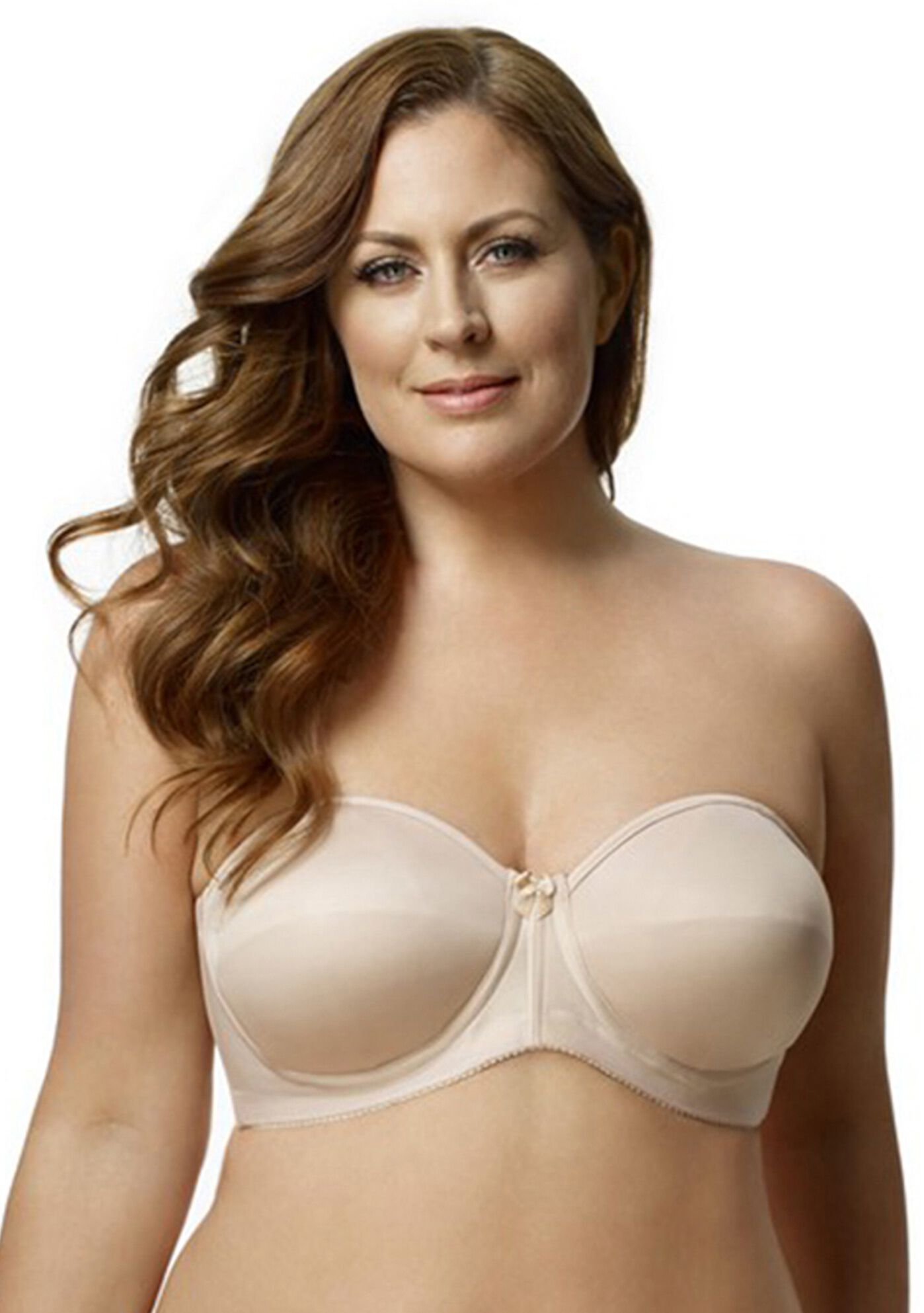 Plus Size Women's Smooth Curves Strapless Bra 4820 by Elila in Beige (Size 46 G)