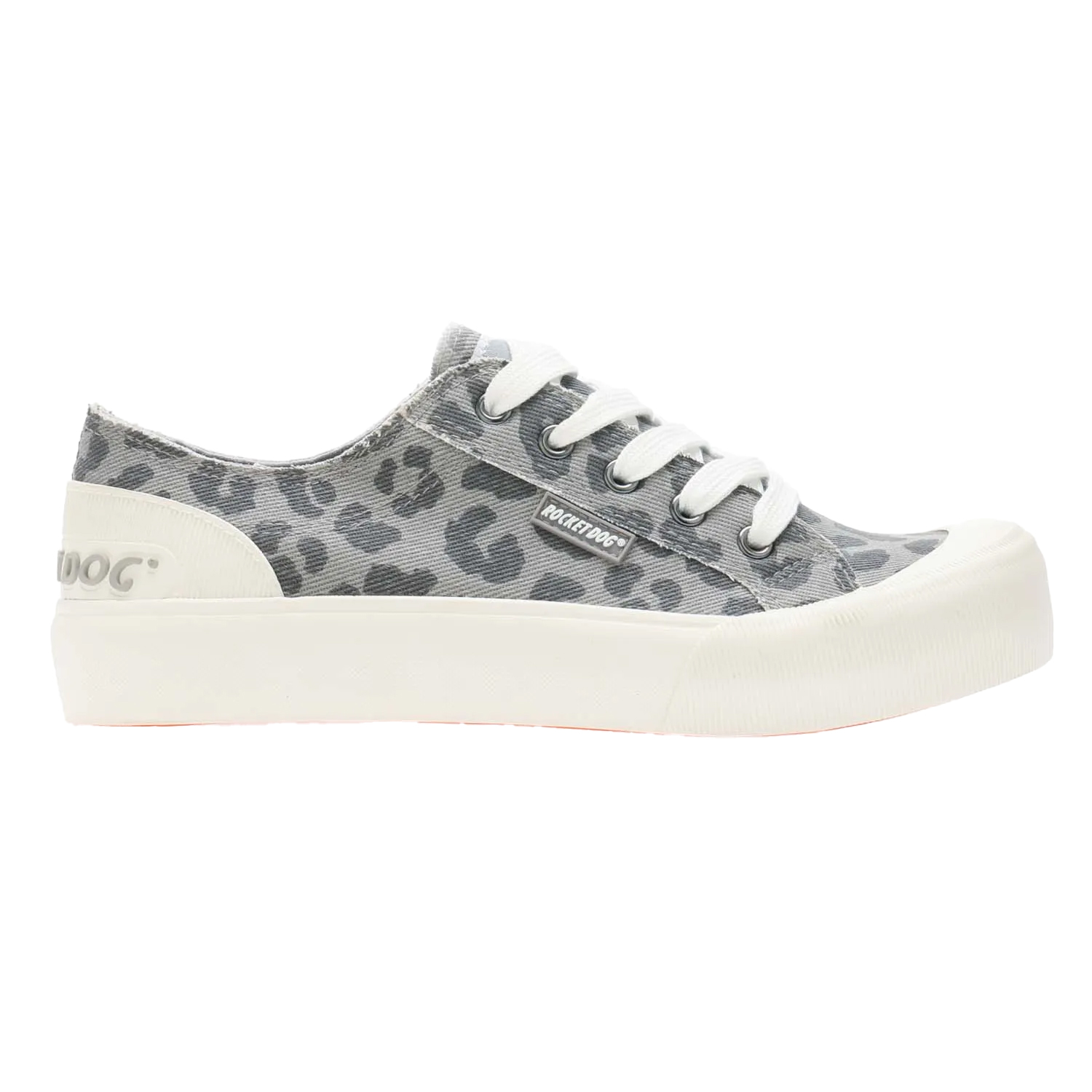 Rocket Dog - Damen Sneaker "Jazzin Plus", Leo-Muster (Grau)