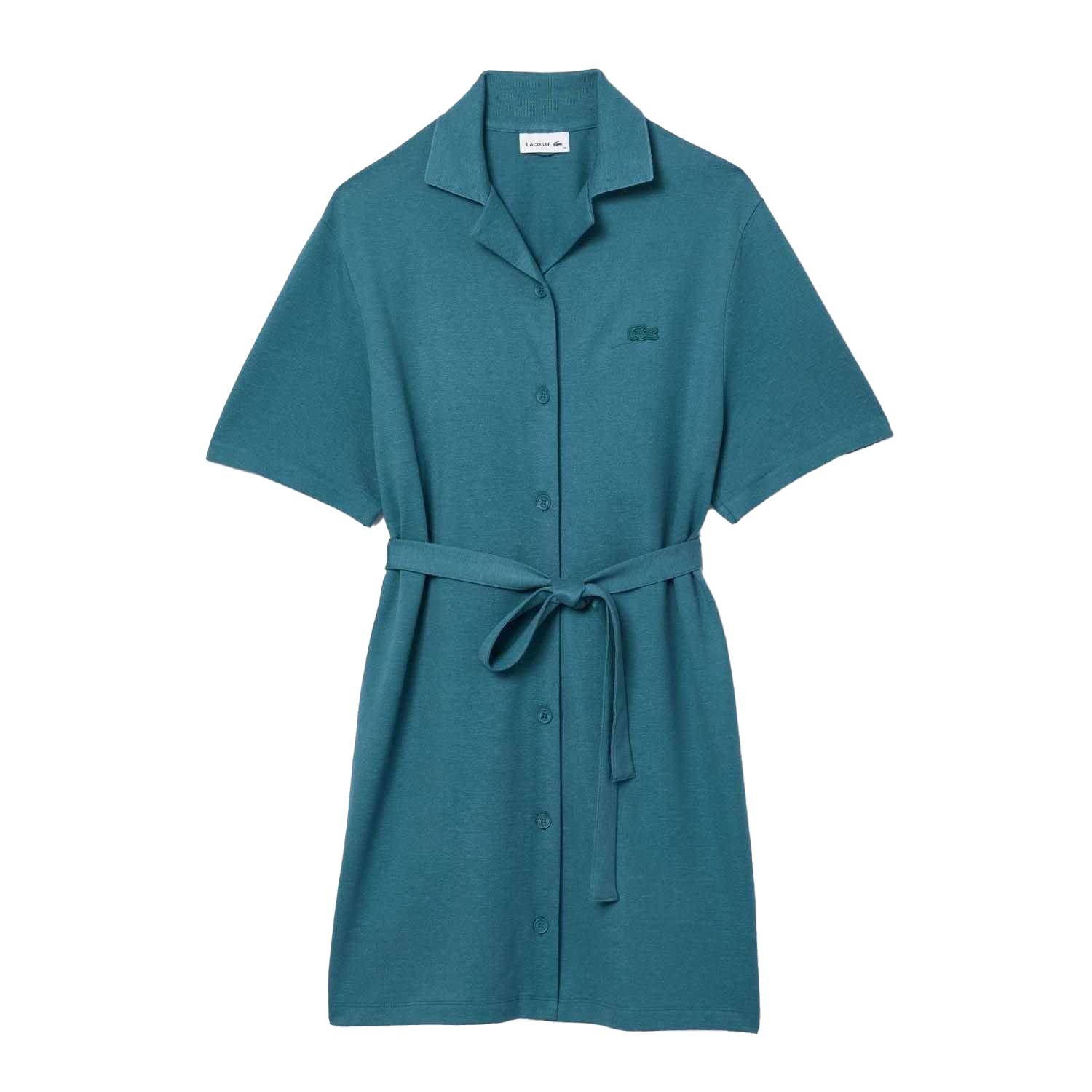 Lacoste - Hemdblusenkleid Mit Gürtel für Damen (Grün) Image