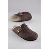 Clog ANISTON SHOES, Damen, Gr. 42, braun (braun meliert), Filz, klassisch, Schuhe, Hausschuh, Homeslipper mit verstellbarem Riemchen - NEUE KOLLEKTION