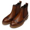 Chelseaboots ARA "TULSA", Damen, Gr. 4 (37), braun (cognac used), Glattleder, Elastischer Einsatz, Lyralochung, modisch, Schuhe, Stiefelette, Schlupfboots mit Lyralochung, G-Weite (weit)