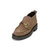 Loafer MARC O'POLO "aus Veloursleder", Damen, Gr. 39, grau (schwarz taupe), Obermaterial: 100% Leder (Rind), unifarben, Schuhe