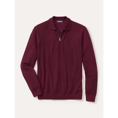 Walbusch Herren Polo-Pullover Merino Extrafein Rot Image