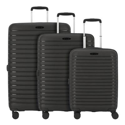 d & n Travel Line 4500 4 Rollen Kofferset 3-teilig mit Dehnfalte black Schwarz Herren Image