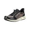 Sneaker ARA "Ara Sneaker Leder/Textil", Damen, Gr. 40, schwarz kombi, Leder, Textil, casual, Schuhe
