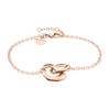 Armband TAMARIS "Schmuck Geschenk Edelstahl Armkette Organic Shapes", rosa (roségoldfarben), Armbänder, Damen, Edelstahl