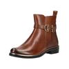 Stiefelette CAPRICE "Caprice Stiefelette Leder", Damen, Gr. 40, braun (cognac), Leder, casual, Schuhe
