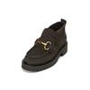 Loafer MARC O'POLO "aus Veloursleder", Damen, Gr. 40, schwarz (schwarz graphite), Obermaterial: 100% Leder (Rind), unifarben, Schuhe