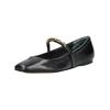 Ballerina DOLCE VITA "Dolce Vita Ballerinas Leder", Damen, Gr. 38, schwarz, Leder, casual, Schuhe