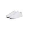 Sneaker TOMMY HILFIGER "PREMIUM DRESS CUPSOLE LTH", Herren, Gr. 42, weiß, Nappaleder, sportlich, Schuhe, Freizeitschuh, Halbschuh, Schnürer mit Flaggen-Emblem an der Ferse