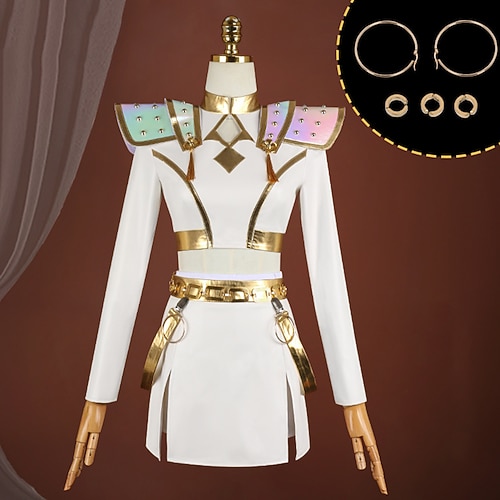 Von koreanischen Idolen inspiriert Popstar Kostüm Festkleidung Virtuelles Idol for Damen Erwachsene Halloween Karneval Leistung Comic-Konzert Anime Expo Image