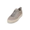 Schlupfboots MARC O'POLO "aus edlem Rindleder", Damen, Gr. 46, grau (mid grau), Obermaterial: 100% Leder (Rind), unifarben, Schuhe