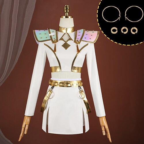 Von koreanischen Idolen inspiriert Popstar Kostüm Festkleidung Virtuelles Idol for Damen Erwachsene Halloween Karneval Leistung Comic-Konzert Anime Expo Image