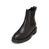 Chelseaboots MARC O'POLO "aus edlem Rindleder", Damen, Gr. 38, schwarz, Obermaterial: 100% Leder (Rind), unifarben, Schuhe