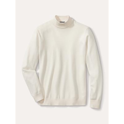 Walbusch Herren Stehbund-Pullover Merino Extrafein Weiss Image