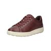 Sneaker GEOX "Geox Sneaker Leder", Herren, Gr. 45, rot (weinrot), Leder, casual, Schuhe