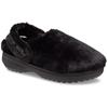 Clog CROCS "Classic Unfurgettable Clog", Damen, Gr. 36, schwarz, Croslite, Textil, Fellimitat, casual, Schuhe, mit Fersenriemen
