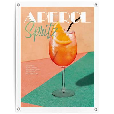 Poster REINDERS "Aperol Time", orange (farbe bild(er): orange), B:60cm H:80cm T:0,1cm, Bilder, Garten - Orange - Leinwand - Essen und Trinken - 60x80 cm Image