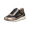Sneaker CAPRICE "Caprice Sneaker Leder", Damen, Gr. 40, grau (taupe), Leder, casual, Schuhe