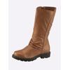 Stiefel, Damen, Gr. 37, braun (camel), Leder, Glattleder, modisch, Schuhe