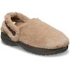 Clog CROCS "Classic Unfurgettable Clog", Damen, Gr. 37, hellbraun, milk chocolate, Croslite, Textil, Fellimitat, casual, Schuhe, mit Fersenriemen