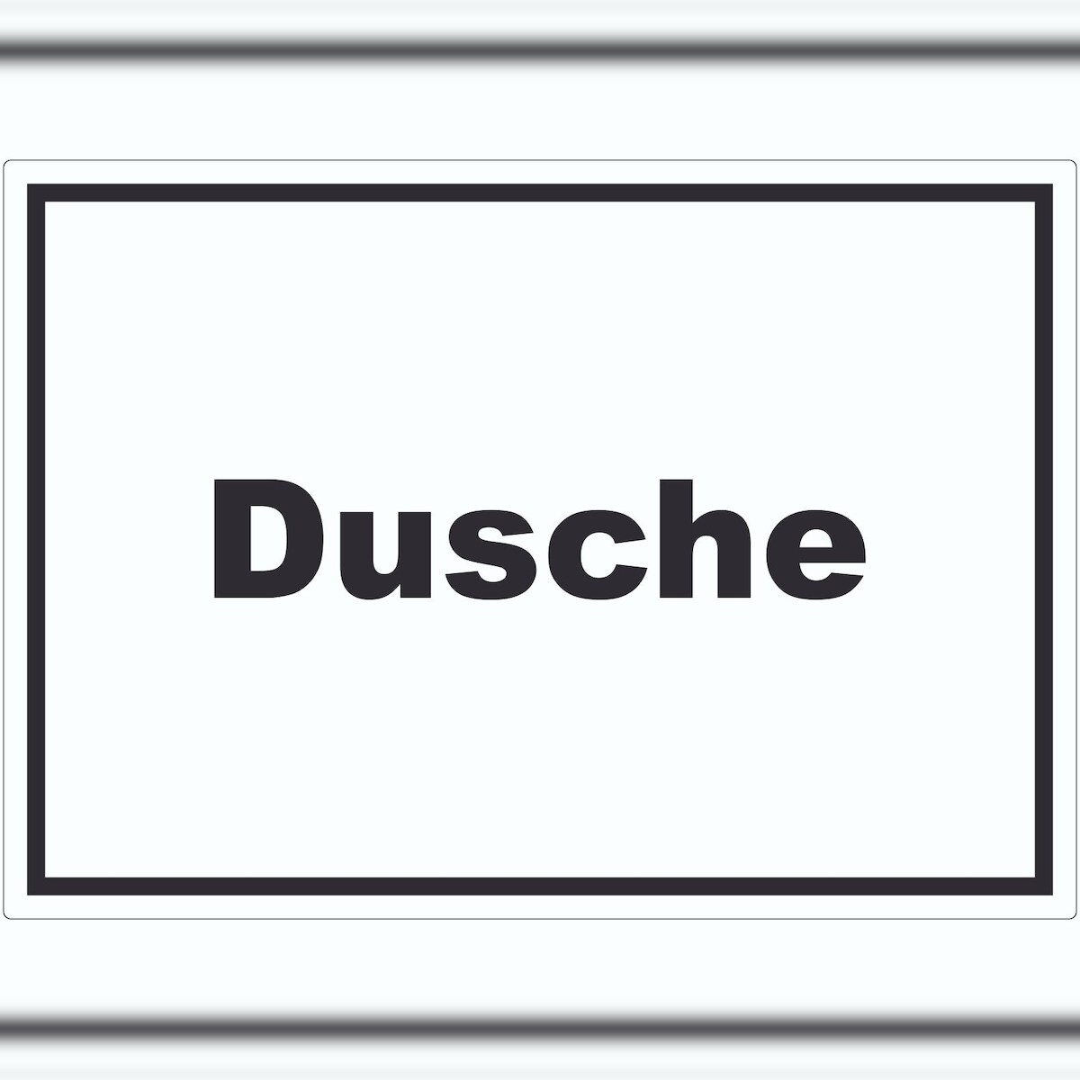 HB-Druck Dusche Aufkleber mit Text Hygiene waschen waagerecht A2 (420x594mm) Image