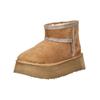 Plateaustiefelette STEVE MADDEN "STEVE MADDEN Stiefelette Veloursleder", Damen, Gr. 41, braun (tan), Veloursleder, casual, Schuhe