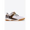 Hallenschuh LOTTO, Gr. 28, weiß (weiß, gold), Synthetik, Mesh, sportlich, Schuhe, - mit nicht-färbender Sohle