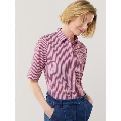 Walbusch Damen Bügelfrei-Hemdbluse Everyday Rot gestreift Image