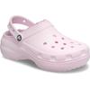 Clog CROCS "Classic Platform Clog", Damen, Gr. 42, rosa, Croslite, casual, Schuhe, mit Warmfutter