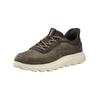 Sneaker GEOX "Geox Sneaker Leder/Textil", Herren, Gr. 41, braun (military), Leder, Textil, casual, Schuhe