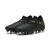Fußballschuh PUMA "FUTURE 8 MATCH MxSG Fußballschuhe Erwachsene", Gr. 44.5, schwarz fizzy light grün terrain gelb, Obermaterial: Textil, Synthetik; Futter: Textil, Synthetik; Innensohle: Textil; Laufsohle: Synthetik, Schuhe