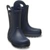 Gummistiefel CROCS "Handle It Rain Boot", Damen, Gr. 42, blau (navy), Croslite, casual, Schuhe, mit Tragegriffe