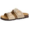 Pantolette LICO "Pantolette Bioline Juana", Gr. 41, braun, Leder, Schuhe