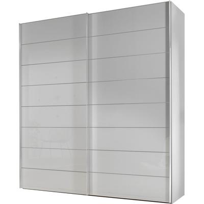 Schwebetürenschrank STAUD "Sonate Como, Made in Germany", weiß (alpinweißglas), B:225cm H:222cm T:68cm, Holzwerkstoff, Schränke, Mit vier verschiedenen Ausstattungsvarianten Image